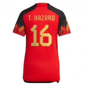 Maillot de foot Belgique Thorgan Hazard #16 Domicile Femmes Monde 2022 Manches Courte